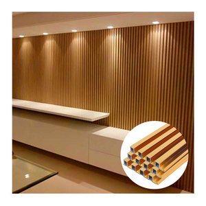 Factory Direct Sale 3D Wpc Interior Fluted Wall Panel