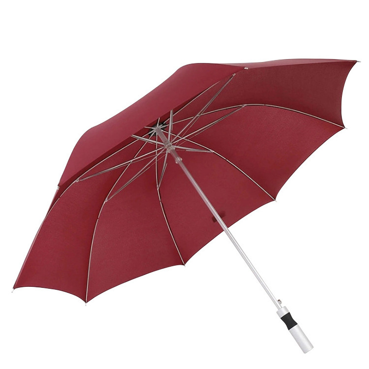 32 Inch Golf Umbrella Windproof Umbrella Custom with Logo Prints Straight Customized Designs Logo Printing Full Fiberglass Ribs