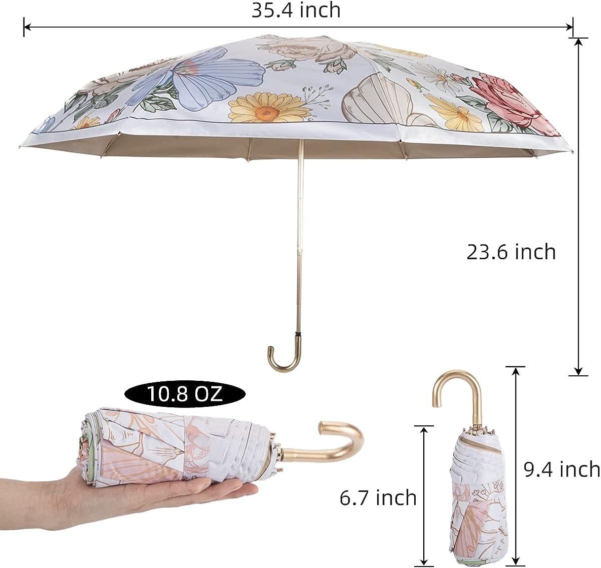 Parapluie 3 Folding Uv Sun Umbrella 2023 With Logo Sunshade Compact Travel Automatic Lightweight Portable Umbrella For The Rain