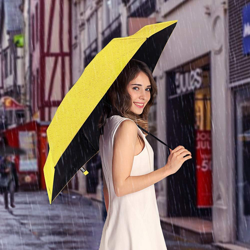 Paraguas Capsule Mini Three Fold Umbrella Sun Female Sun Protection For The Rain Mobile Phone Umbrella With Logo Manual Control