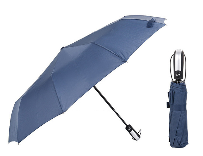 Paraguas Windproof Travel 3-Stage Umbrella Automatic Uv Compact Picnic Umbrella With Logo For The Rain