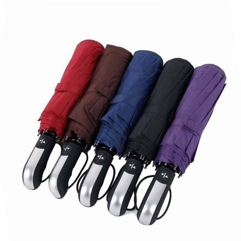 Paraguas Windproof Travel 3-Stage Umbrella Automatic Uv Compact Picnic Umbrella With Logo For The Rain