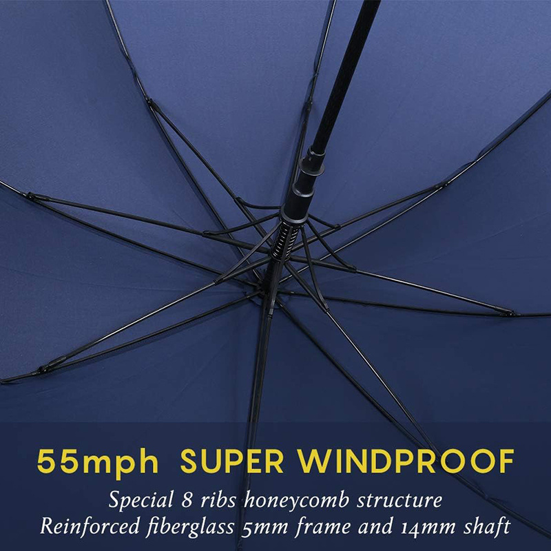 Regenschirm Fiberglass Golf Umbrella With Logo Straight Commercial Umbrella Outdoor Shaft Windproof Umbrellas For The Rain