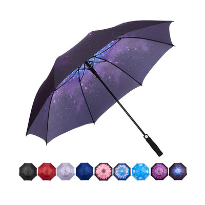 Daily Needs Product Paraguas Golf Umbrella Windproof For The Rain Straight Automatic Double Canopy Vented Adult Umbrella