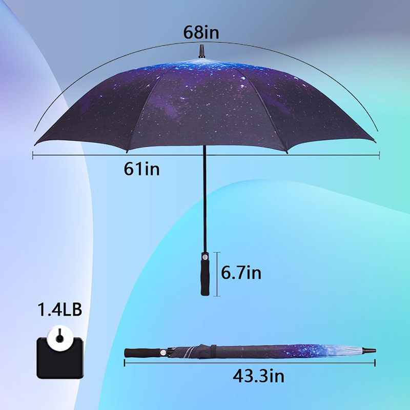 Daily Needs Product Paraguas Golf Umbrella Windproof For The Rain Straight Automatic Double Canopy Vented Adult Umbrella