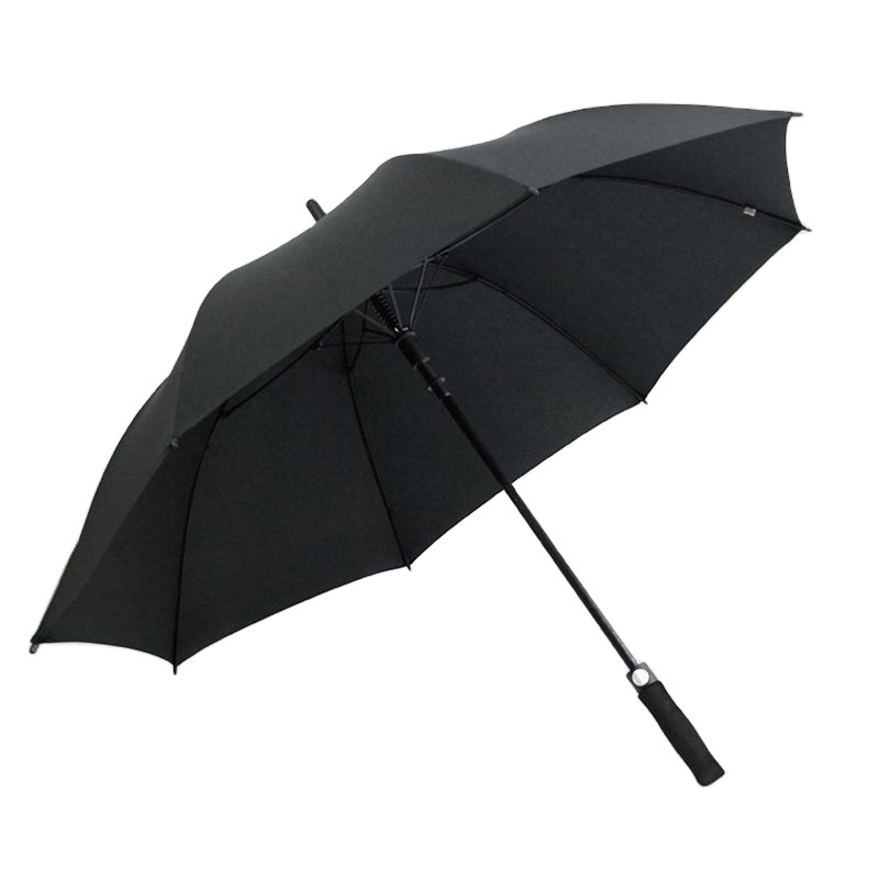 27-Inch Luxury Men's Windproof Straight Umbrella Long Handle EVA Fiberglass Automatic Raincover Custom Adult Minimalist Hanging