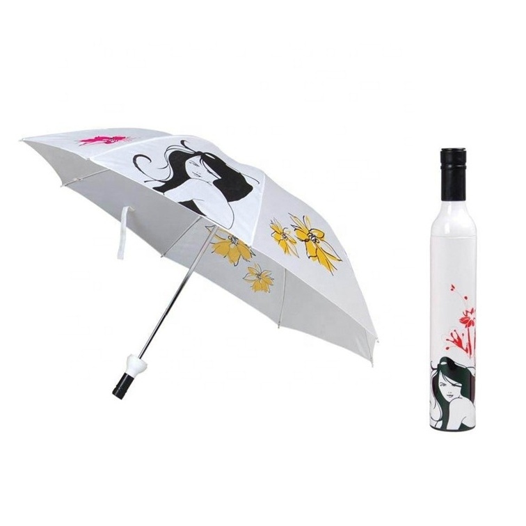 Promotional Mini Rain Umbrella China Supplier Cheap Wine Bottle Logo Printed Umbrella in a Bottle