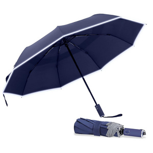 Sombrilla 3 Folding Reverse Umbrella With Logo Lightweight Pretty Collapsible Umbrella-Woman Automatic Uv Umbrella For The Rain