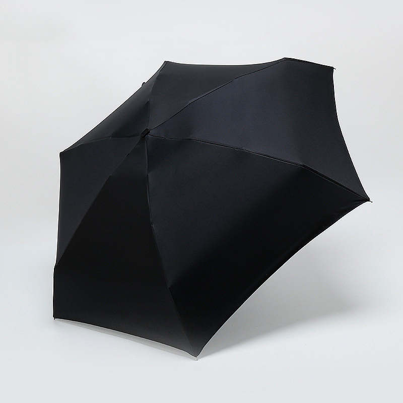 Sombrilla 6 Ribs Fiberglass Flat Model Uv Capsul Umbrella 5 Folding  Mini Pocket Umbrella With Logo