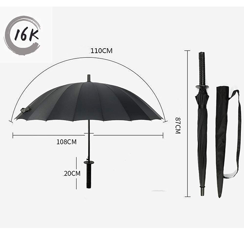 Japanese Products Straight Sword Umbrella Rain Custom With Logo Japanese Samurai Umbrella