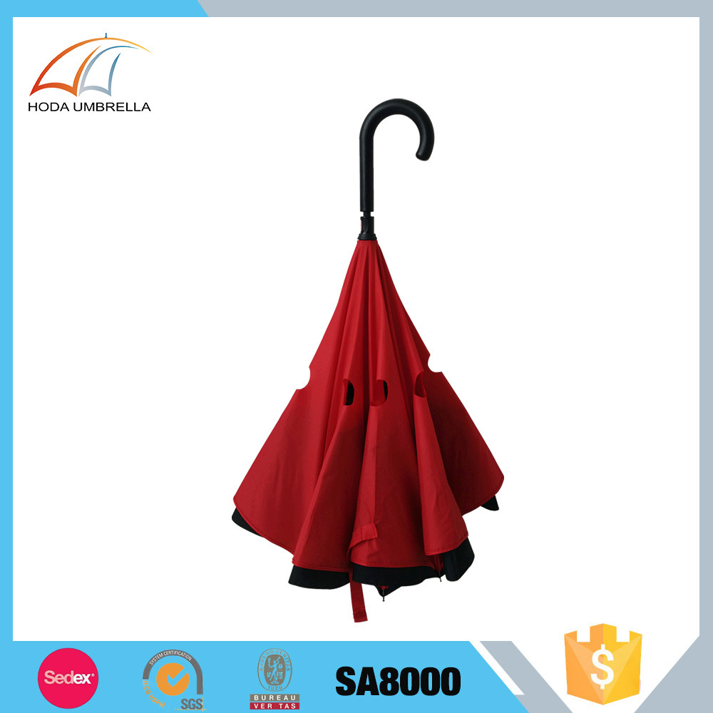 Promotional umbrella high quality innovative umbrella reverse umbrella for sale