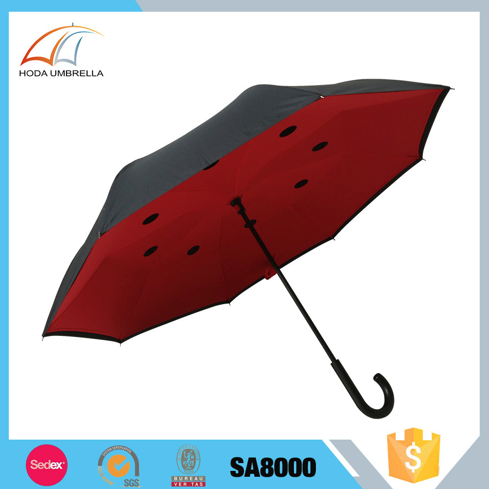 Promotional umbrella high quality innovative umbrella reverse umbrella for sale