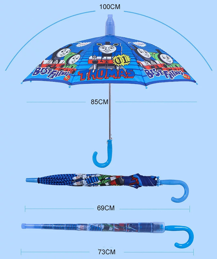 Wholesale safety open children umbrella cartoon kid umbrella with spiderman pattern