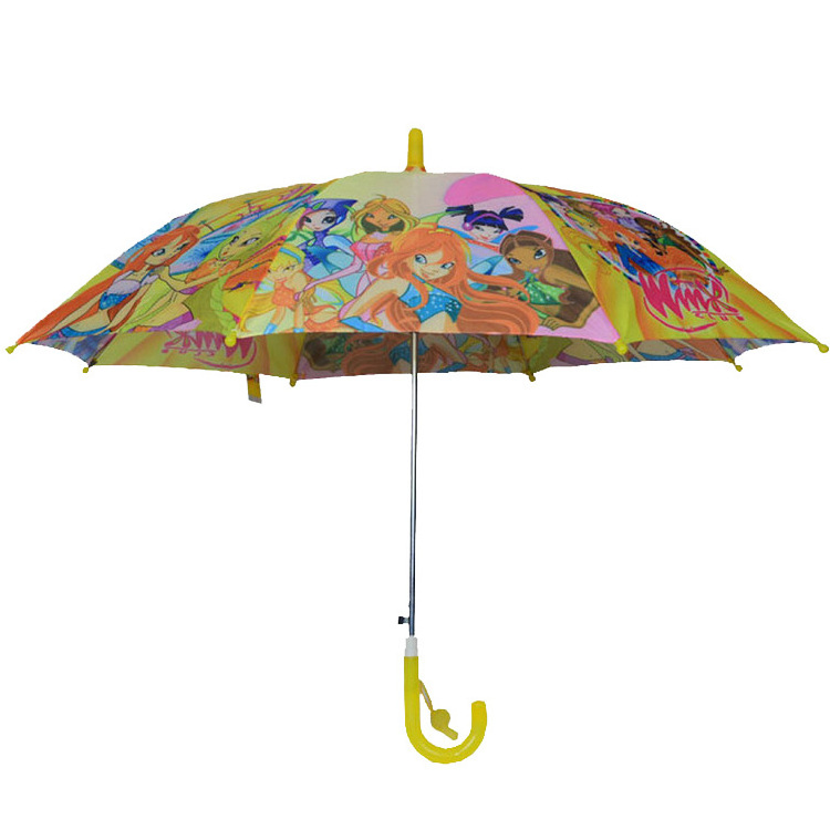 Cartoon character children rain decoration umbrella with cute printing