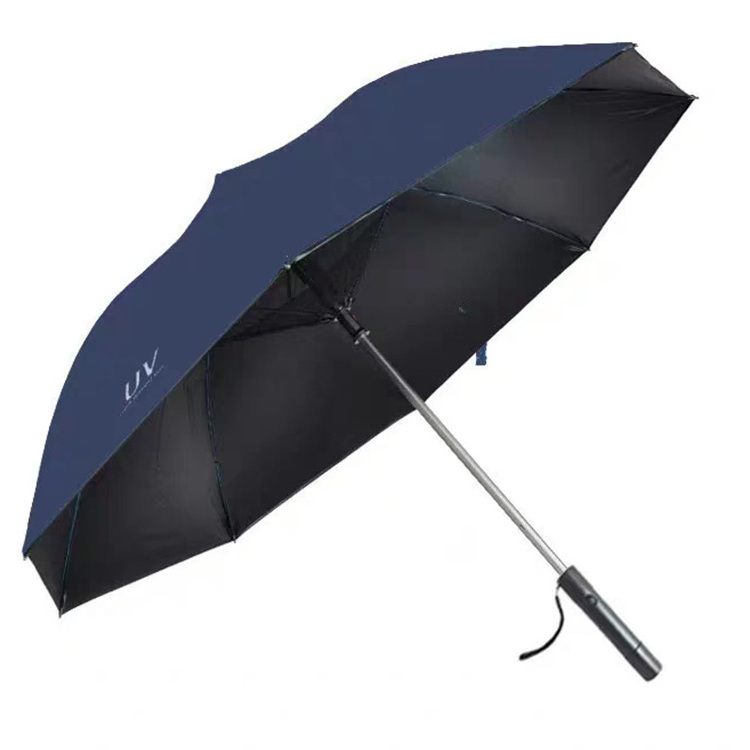 Straight Umbrella For The Rain Special USB Anti-Uv Waterproof Solar Fan Umbrella With Fan