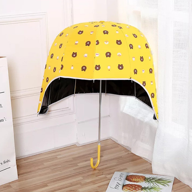 Wholesale umbrella promotional china special umbrella helmet umbrella with customized pattern