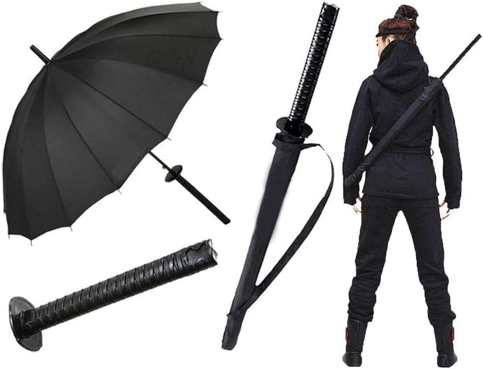 Japanese Products Straight Sword Umbrella Rain Custom With Logo Japanese Samurai Umbrella