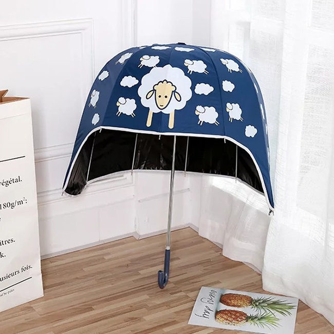 Wholesale umbrella promotional china special umbrella helmet umbrella with customized pattern