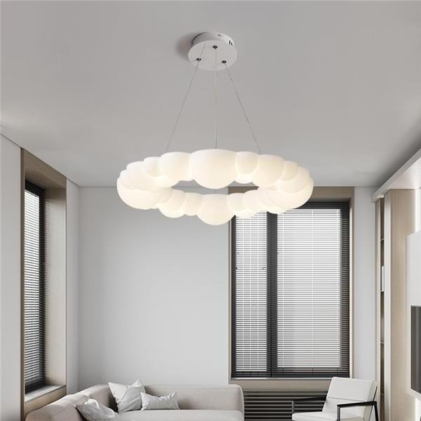 led chandelier pendant light ceiling cloud lamp pumpkin acrylic children's room lamps decoration dining led light ceiling