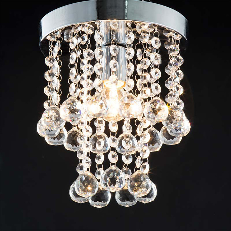 lighting 2022 mini style small crystal chandeliers flush mount ceiling light for hallway foyer kitchen