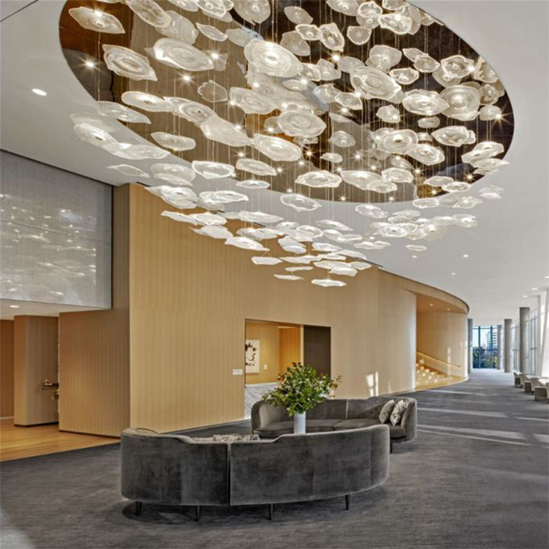 lobby chandelier custom glass long chandelier lighting fixture for hotel lobby banquet stairway chandelier