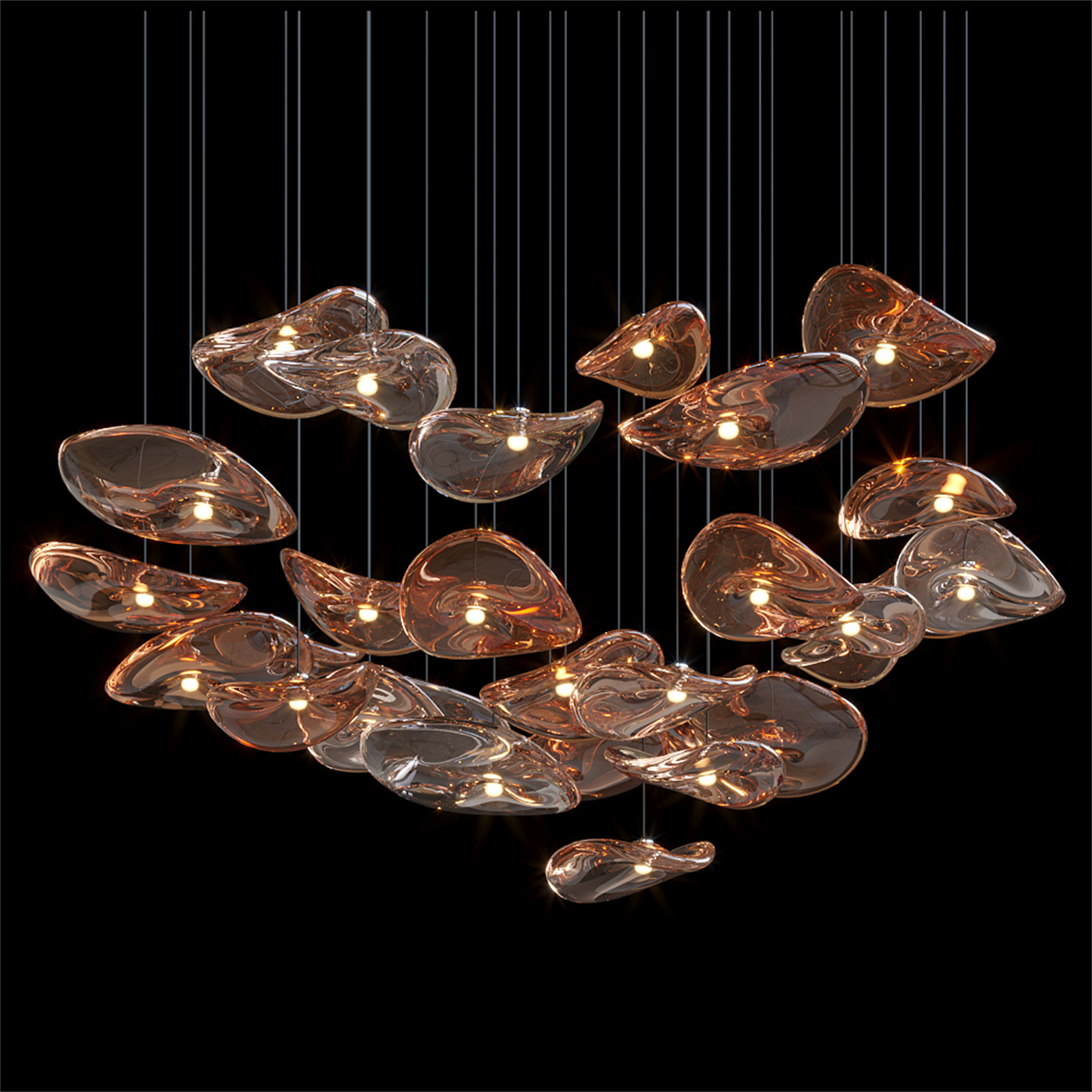 modern light pendant high ceiling chandelier led bubble chandeliers lighting staircase pendant lamps entryway crystal chandelier