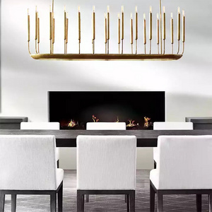 chinese chandelier lighting solid brass decoration living room bedroom hotel modern luxury led chandelier pendant light