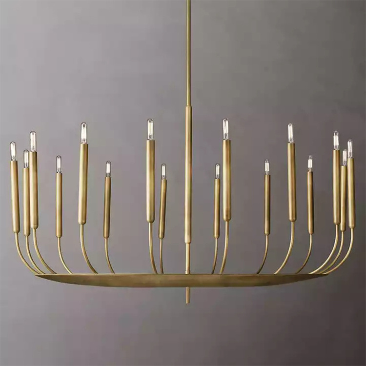 chinese chandelier lighting solid brass decoration living room bedroom hotel modern luxury led chandelier pendant light