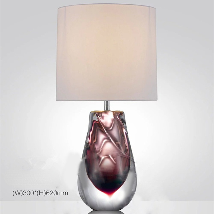 cordless restaurant table lamp luxury art deco murano glass table lamps led table light for hotel cafe restaurant projects