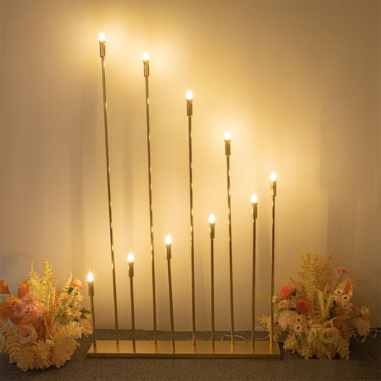 5 heads 10 heads steadily high wedding decoration floor lamp for wedding event candelabra lights floor lamps