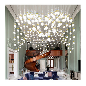 chandeliers ceiling luxury pendant light bubble balls chandelier for villa glass chandelier pendant light living room