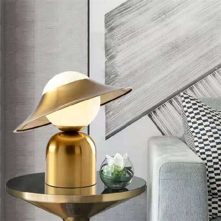 metal table lamp creative design girl shape table lamps gold color glass led table lamp bedside for restaurant hotel living room