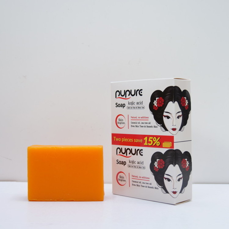 Wholesale Cheap Dark Spot Remover Skin Whitening Brightening San Savon A L'Acide Original Acide Turmeric And Kojic Acid Soap Set