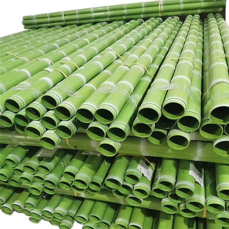 Strong and durable environmentally friendly material bamboo pole artificial woven bamboo pole