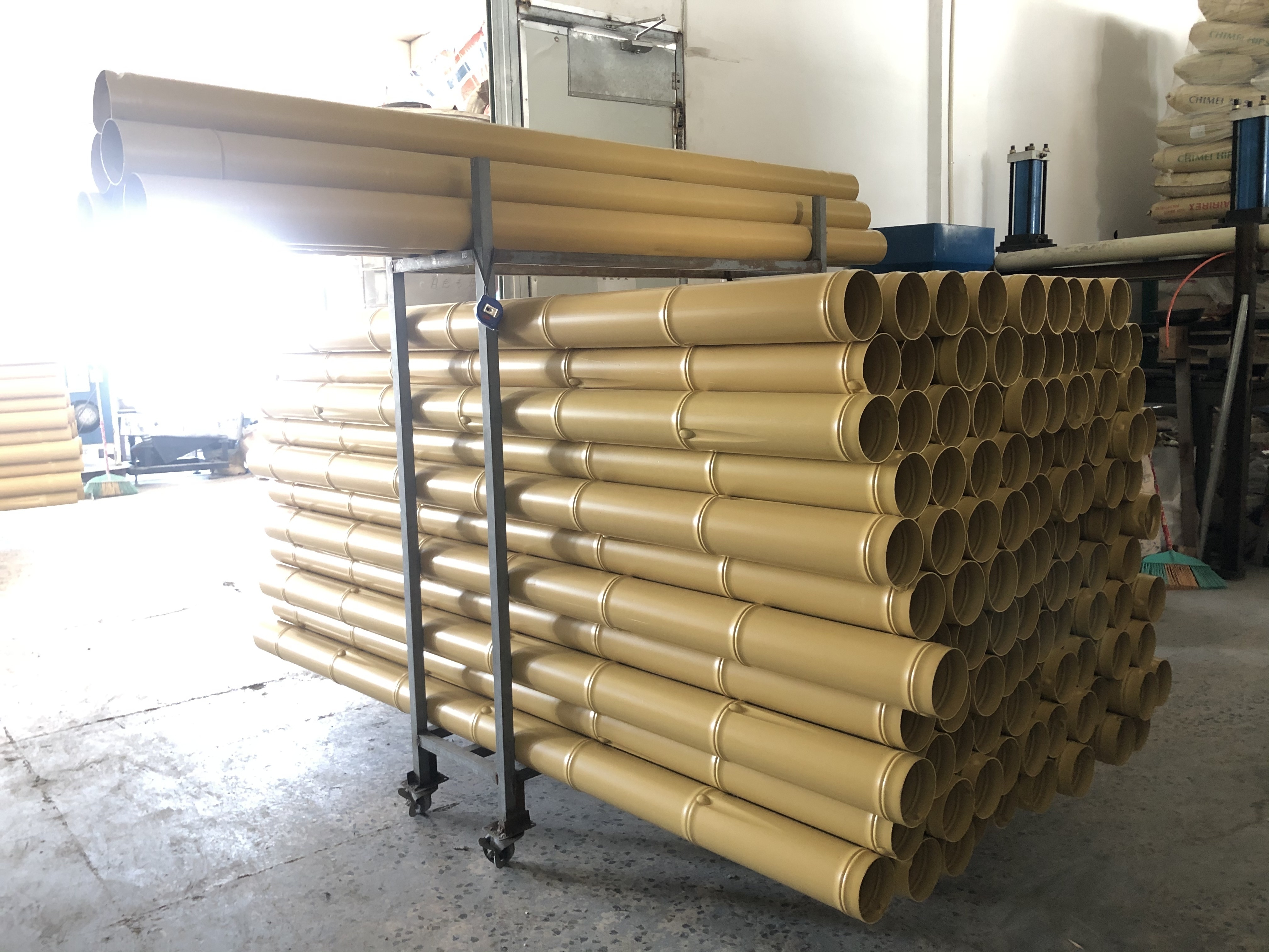 Premium quality Plastic bamboo pole artificial bamboo fence pole pvc bamboo poles