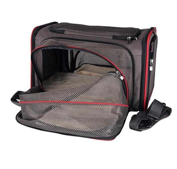 Double Expandable Pet Carrier Foldable Pet Carrier Travel Carrier for Dogs and Cats