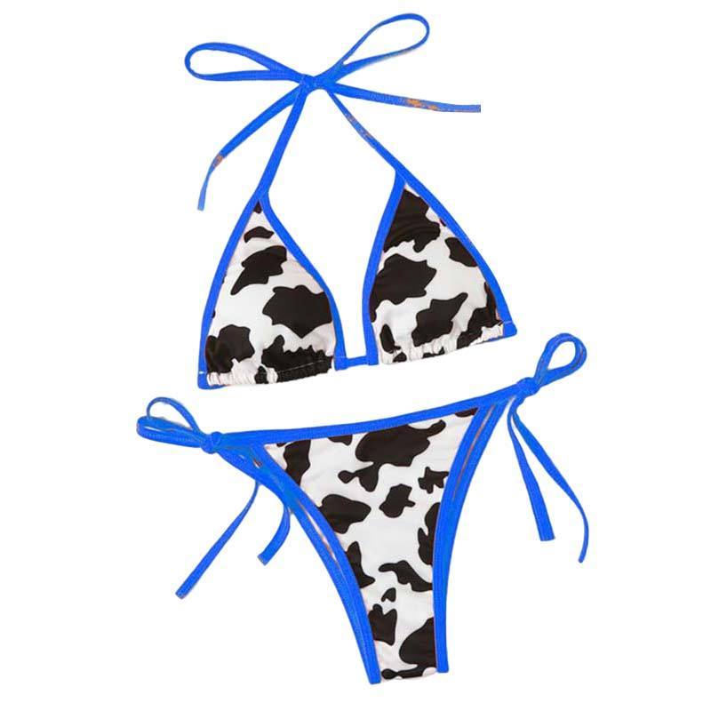 Swimwear Women Swimsuit Leopard Bikini Set Bathing Suit Summer Beach Wear 2021 new arrivals Halter String Triangle Bikini