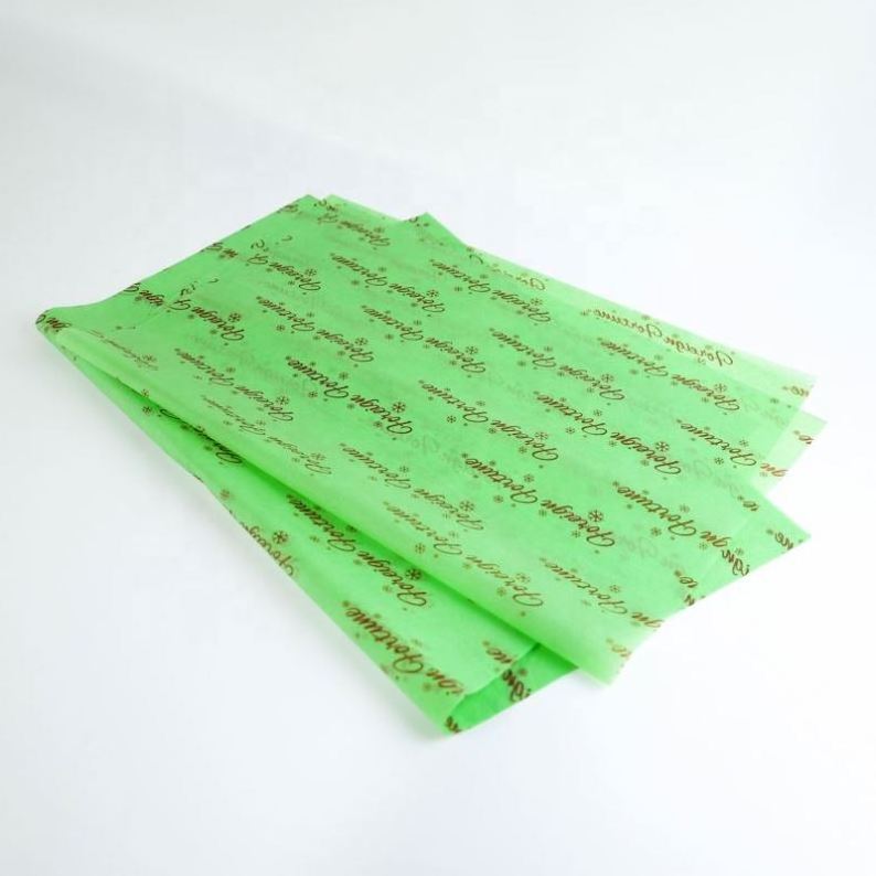 Custom printed tissue wrapping paper for clothing package birthday holiday wedding gift wrap