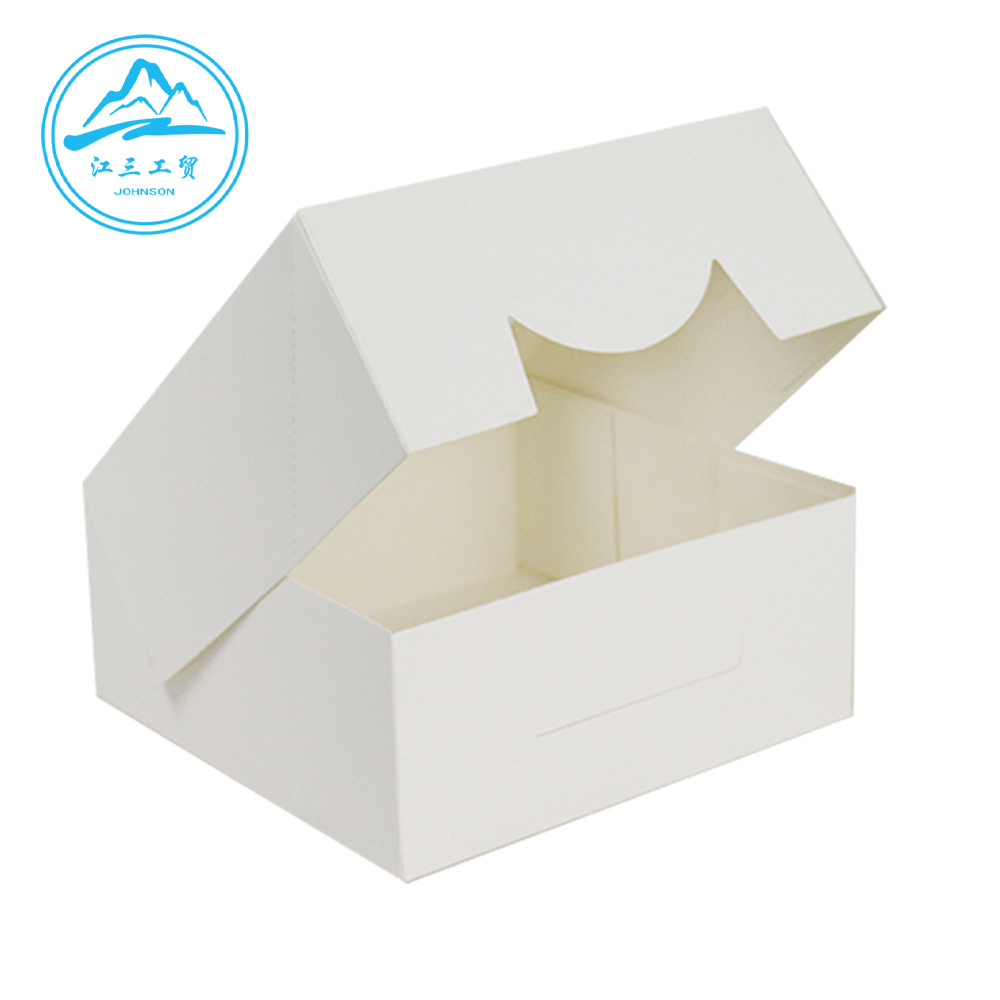 Manuintel Coreood Grade Foldable Cake Pastry Boxes Foocpu Processore6m 35W LGA Kraft Paper Food Container Cake Box with Window