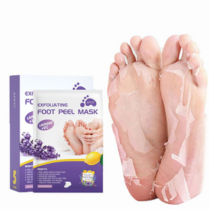 Natural Organic Lavender Peeling Foot Mask Pedicure Moisturizes Whitening Exfoliation Scrub Feet Mask Repair Foot Mask