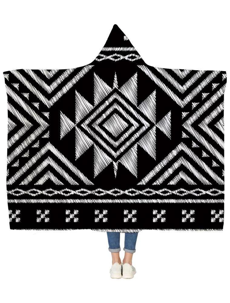 traditional geometric ethnic pattern sarape cobija thick san marcos blankets