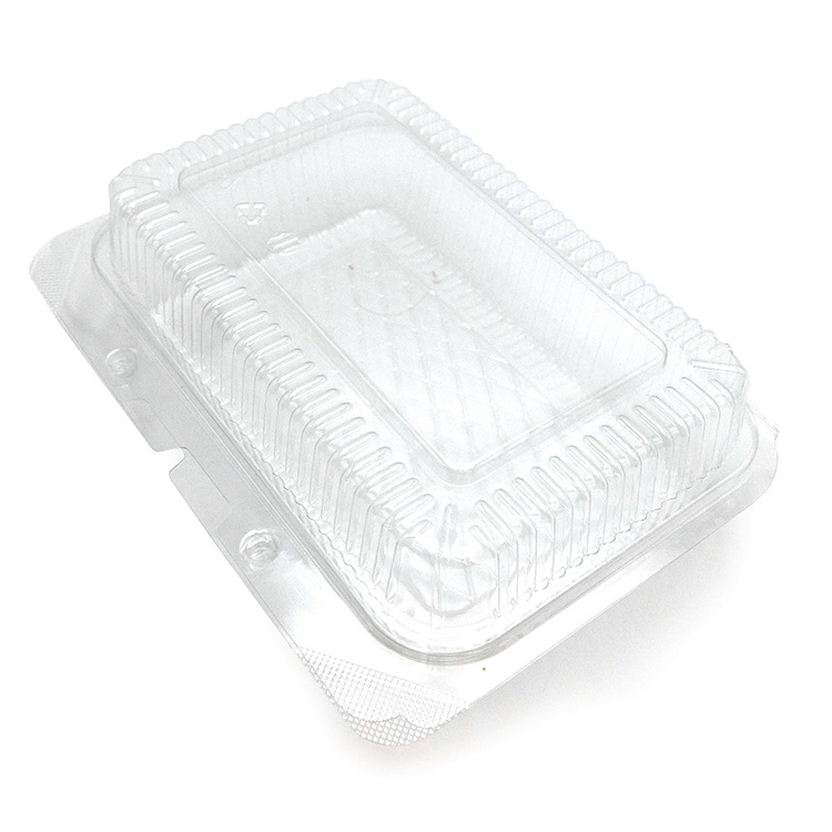 rectangular clear plastic pet sealable clamshell blister vegetable fruit grape strawberry punnet box for packaging