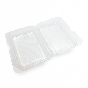 rectangular clear plastic pet sealable clamshell blister vegetable fruit grape strawberry punnet box for packaging