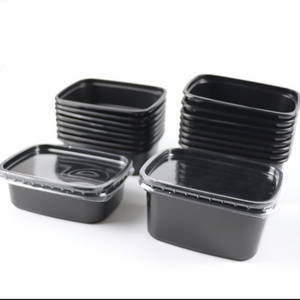 150cc 5oz disposable sauce box with lid small rectangle plastic takeaway containers