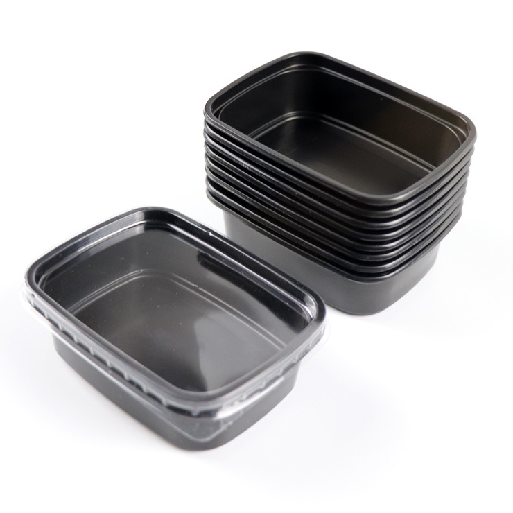 150cc 5oz disposable sauce box with lid small rectangle plastic takeaway containers