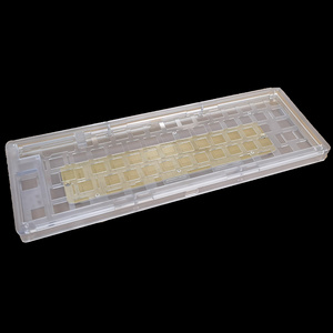 Custom Cnc Aluminium Brass Polycarbonate Mechanic Keyboard Case Cnc Keyboard