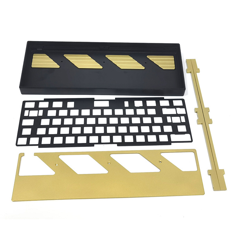 Custom Cnc Aluminium Brass Polycarbonate Mechanic Keyboard Case Cnc Keyboard