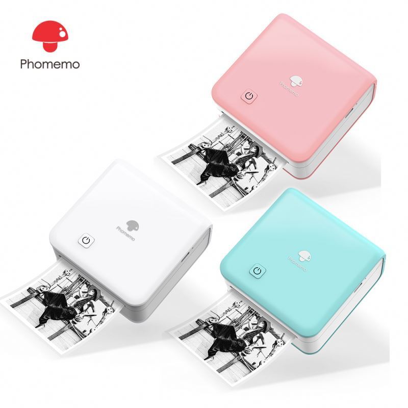 M02 Pro Mini Thermal blue tooth Inkless Compatible 53/15/25mm Pocket Printer for Kids Gift Photo Printer Passport Printer