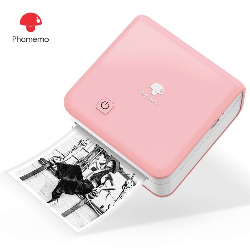 M02 Pro Mini Thermal blue tooth Inkless Compatible 53/15/25mm Pocket Printer for Kids Gift Photo Printer Passport Printer