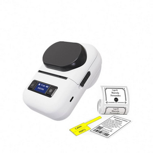 Barcode Discount QR code sticker label Portable printer jewelry Sticker Max 57mm label Mini thermal Sticker Label Printer